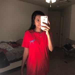 USA PINK oversized tee